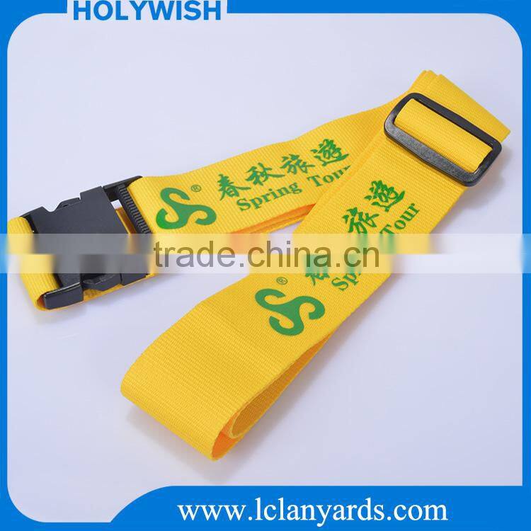 Custom logo promotional candy color elastic luggage belt