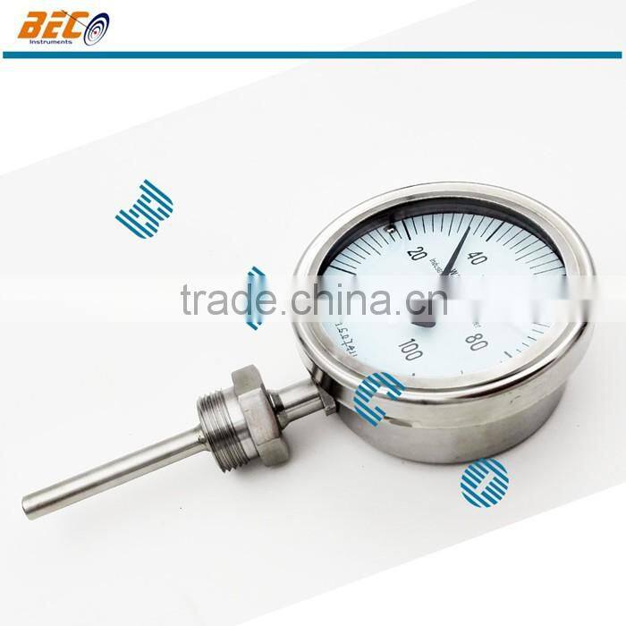 (WSS-411) 100mm bottom type low temperature single scale muli functions and uses probe dial thermometer