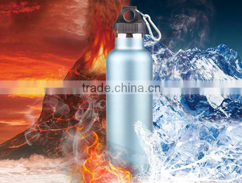 Outdoor travel sport leakproof 750ml stainless steel hot and cold water bottle