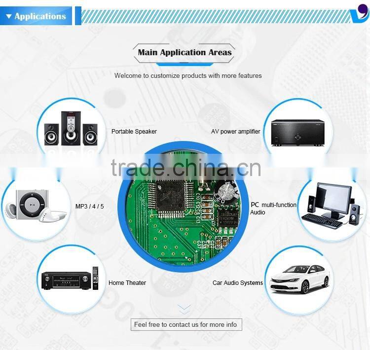 Wireless usb tf amplifier audio board 12v