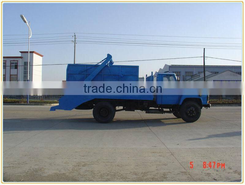 Dongfeng long cab recycle collection trucks,swing arm type garbage truck,swing arm type garbage truck