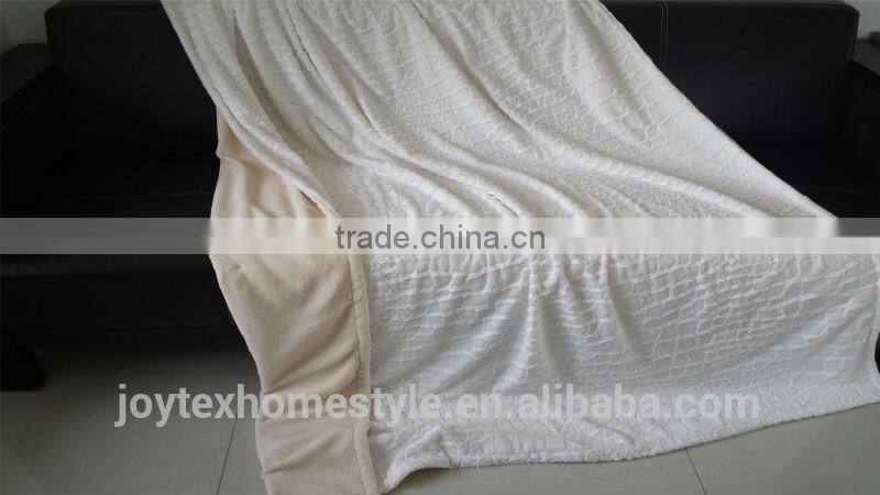 2014 New Arrival Embossed Micromink & Coral Fleece Blanket/Thick Double Layer Fleece Blanket/Warm Blankets For Winter