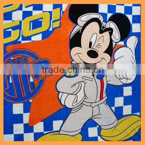 100% polyester printing Mickey Mouse Cartoon coral fleece Blanket /Throw