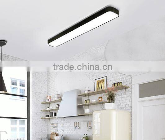 retangular white or black square ceiling panel light