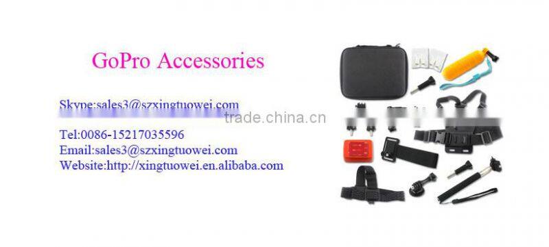 The Arm with Mount for Helmet, with 3M sticker & screws. For GoPro Hero3+/3/2/1