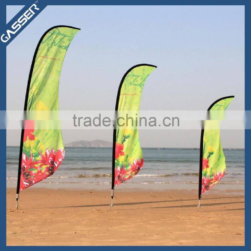 Factory custom trade show banner street banner teardrop flag banner