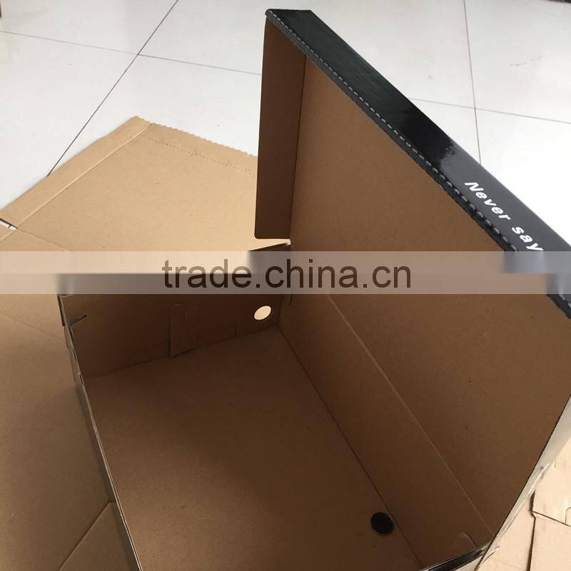 Corrugated Box Custom Design Luxury blue fashional shoes box