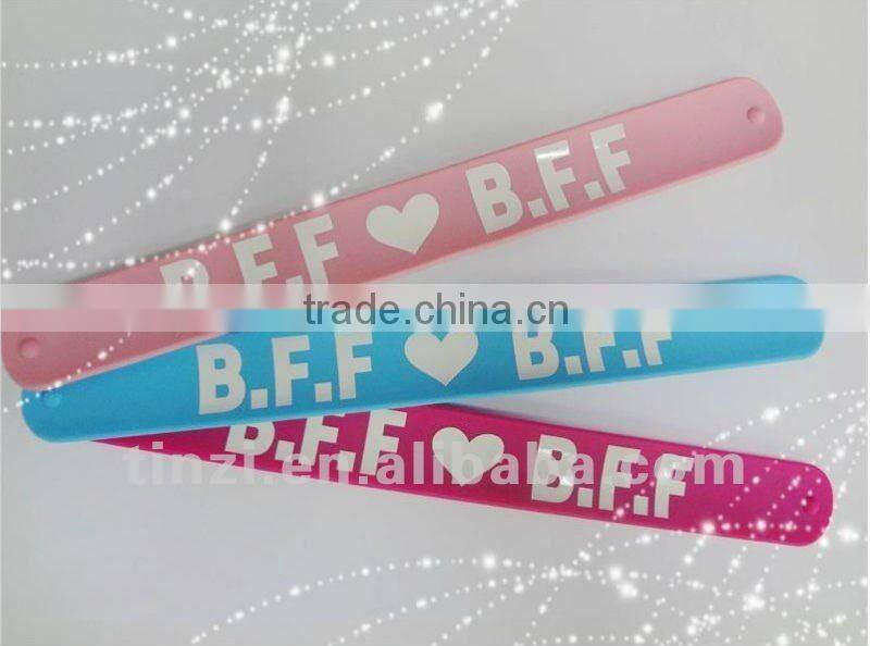 fashion sport silicone slap wrist band