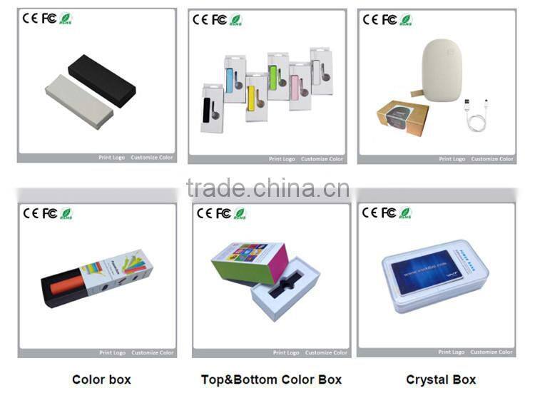 Promotion custom logo torch power bank 1200-2600mah