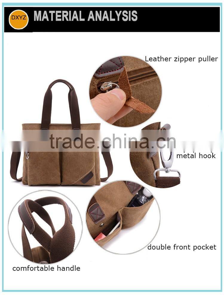 winter leisure fashion canvas handbag for men