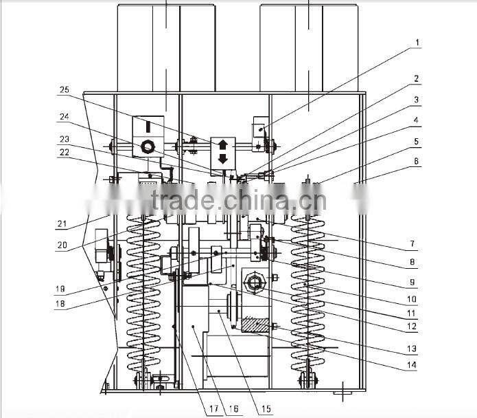 competitive price VS1 frontal 24kv vacuum circuit breaker specifications