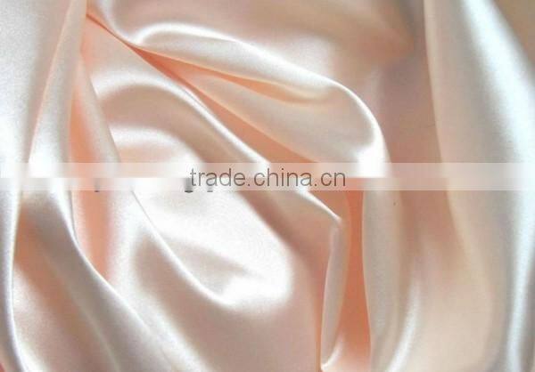 Factory direct wholesales 50D*75D polyester soft satin fabric for Dress,underwear,nightgown,garment, bedding set ,decoration etc