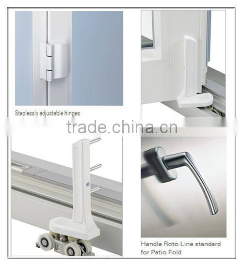 Europe style aluminum folding window with price