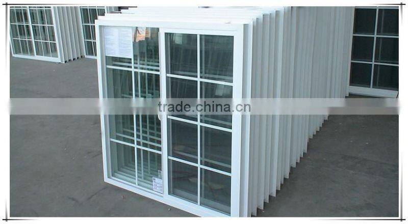 PVC/UPVC Frame material and Horizontal opening pattern pvc window