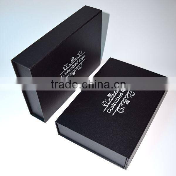 Custom wholesale high quality cardboard magnetic rectangle folding paper box