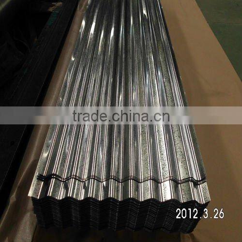 Hot dip galvanized corrugated steel sheet