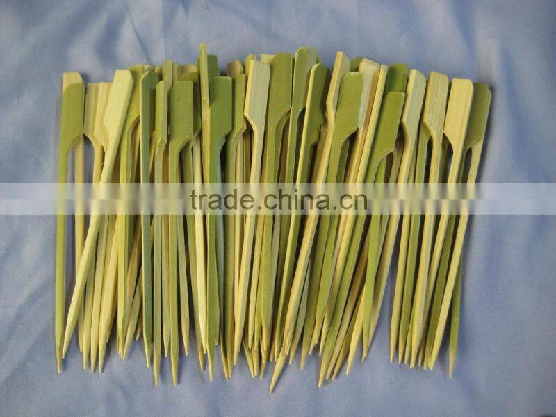 safe fruit pick roating 40cm wooden bbq bamboo skewer