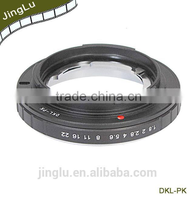 lens adapter ring for DKL mount lens to PK camera body