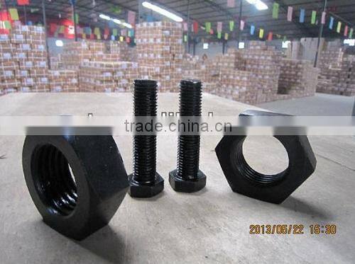 Hex Bolts Nuts Fasteners DIN933 DIN931 Low Carbon Steel 4.8 6.8 8.8,, 15