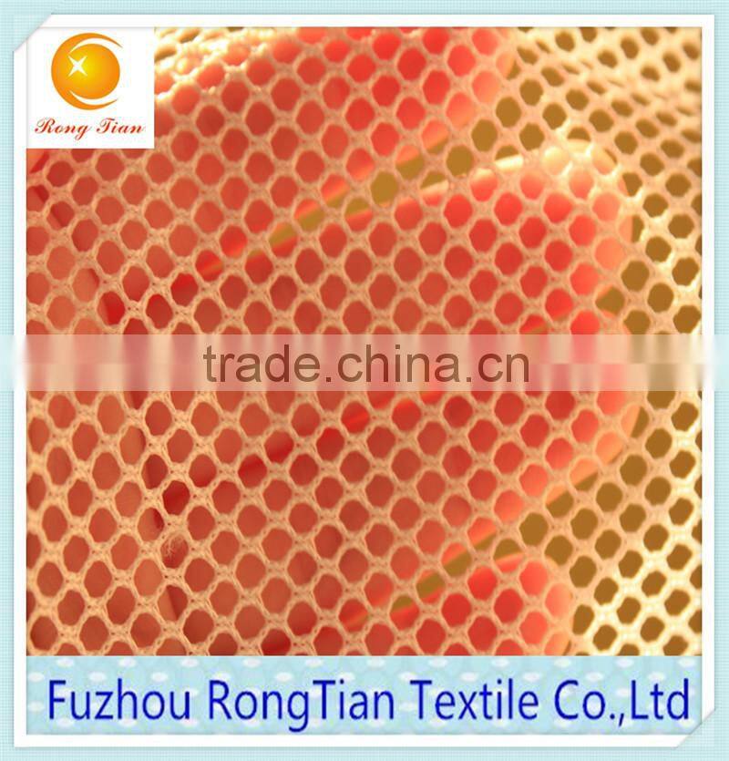 100 polyester white warp knitted mesh lining fabric bags