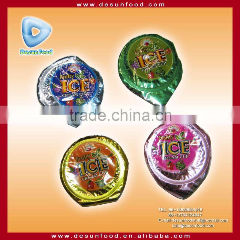 Fruity mini cup ice cream sweets