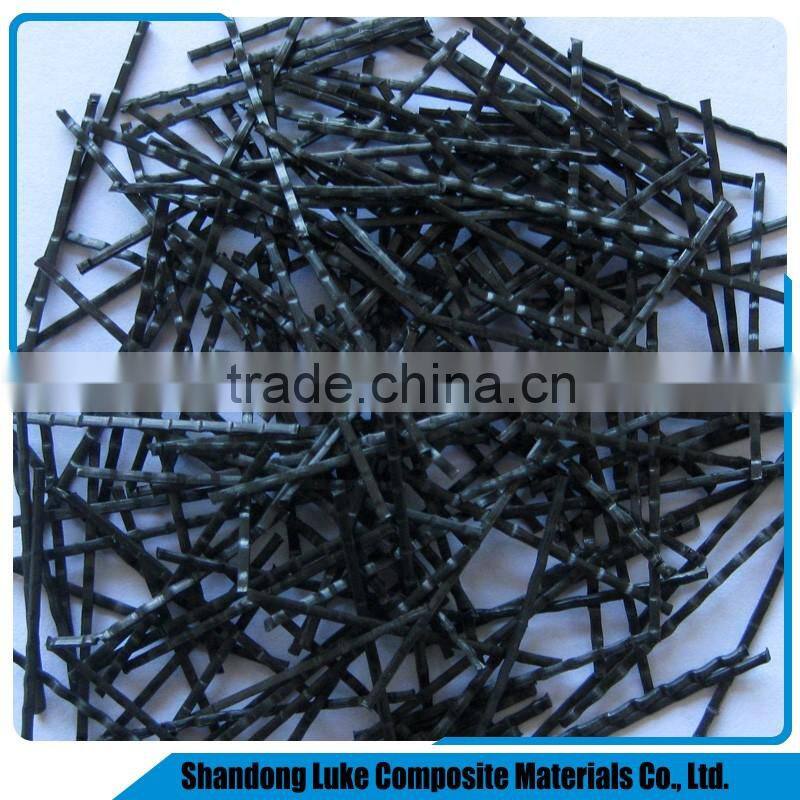 plastic fiber for cemment Curved Macro PP Fibre / PP concrete curved fiber