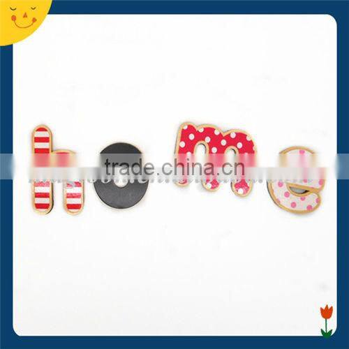 Custom shape Wooden words fridge magnet for decoration