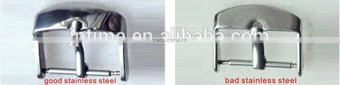 PU Leather middle quality 3 hands analog quartz perfect japan movement watch