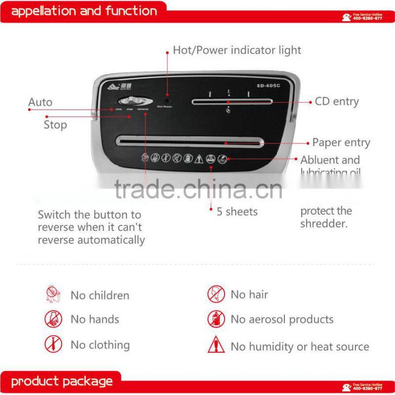 China portable paper shredder heavy duty from Hopu