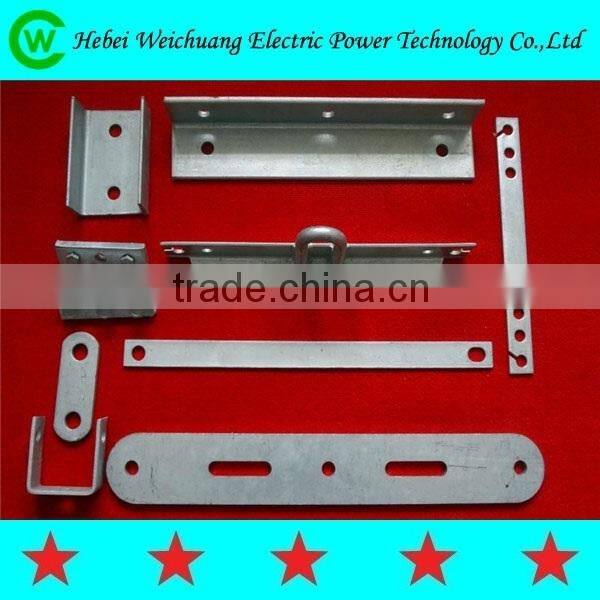 Famous Brand Hot dip galvanized Steel Angle Beam/Pole Arm/Cross Arm for Overhead Transmission Line Accessories