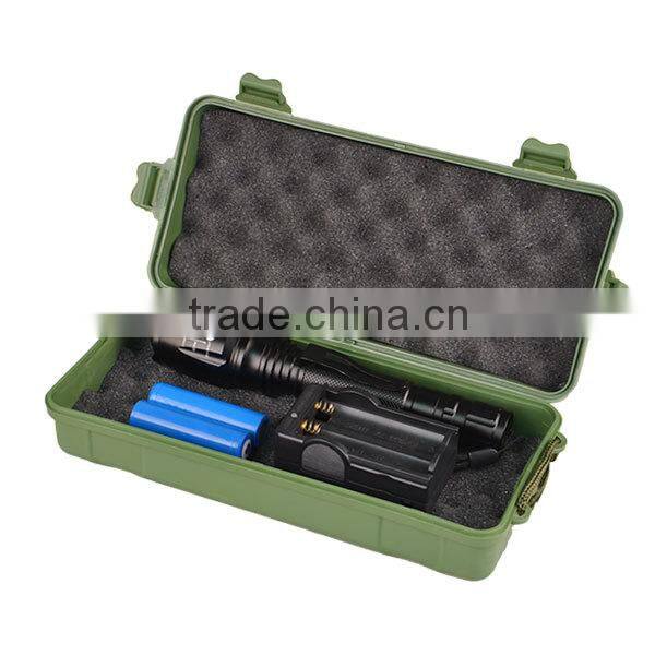 Ultra Bright 1600LM Lumen Adjustable LED Aluminum alloy Flashlight Torch Charger 2 x 18650 Battery flashlight