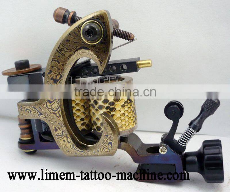 newest High quality copper Balance handmade Tattoo Machine with letter