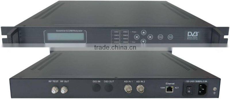 qam modulator with stand alone scrambler