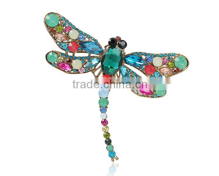 2016 Occident Jewelry Dragonfly Animal Brooch