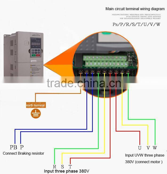 1 year warranty 220V 10hp AC drive frequency converter 60hz 50hz