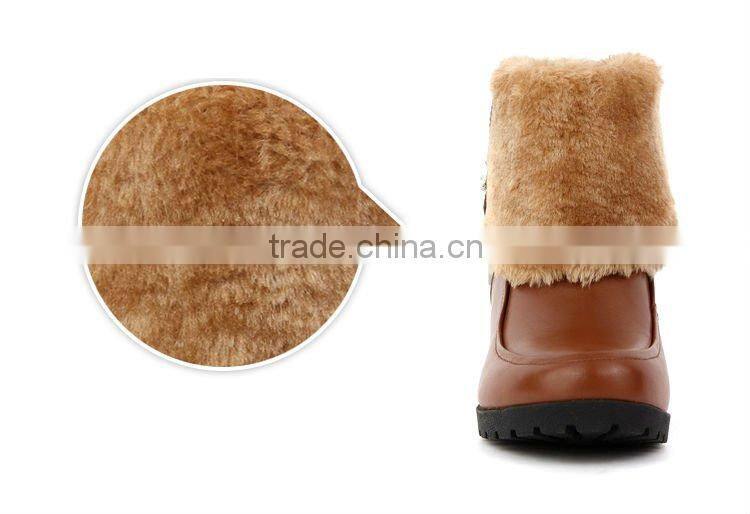 rabbit hair lady shoe boot