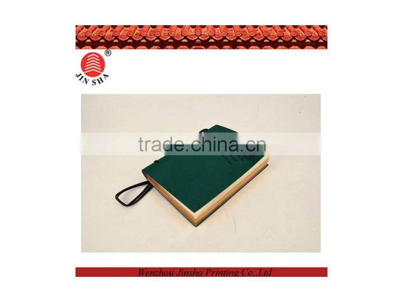 2015 newest original design PU leather notebook l with leather rope