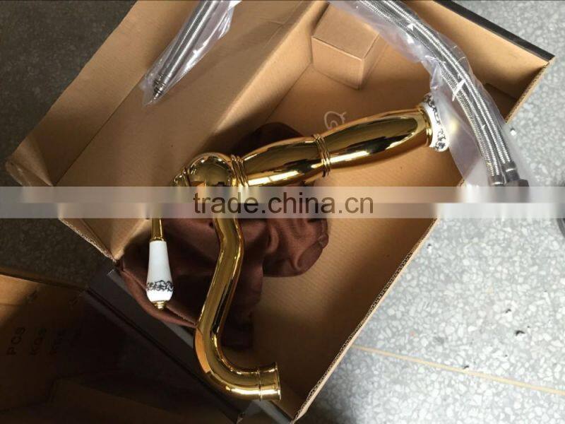 Electroplating Antique European Style Bathroom Basin Faucet Sink tap