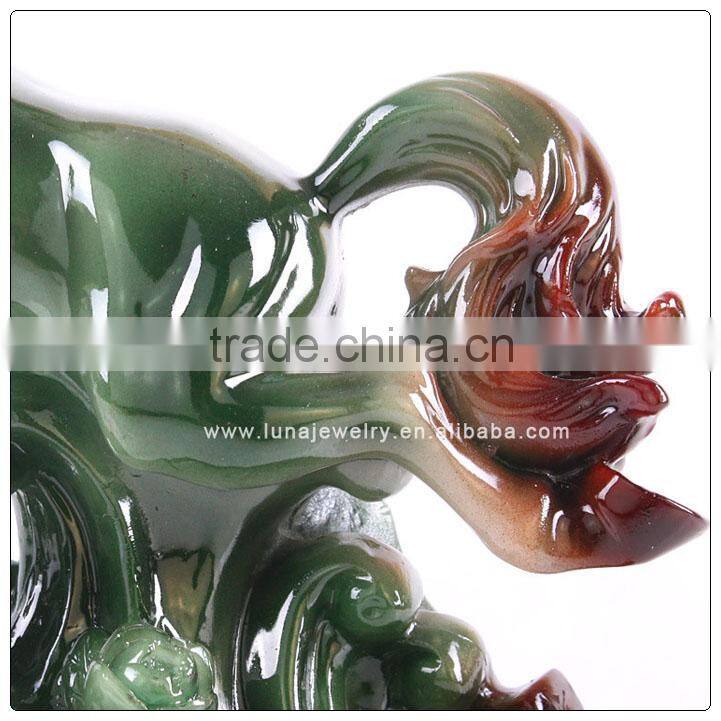 Resin Jade Chinese luckly horse ,Fengshui Horse ,resin horse trophy