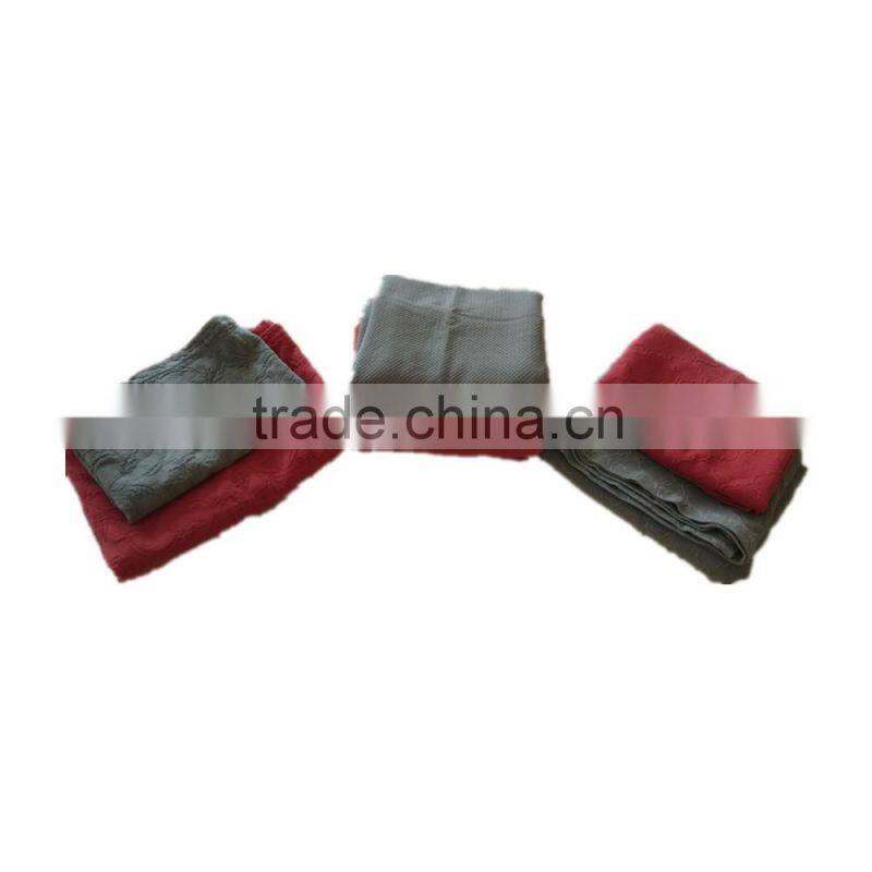 polyester or cotton jacquard stone washed blanket-flower