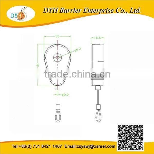 Display Merchandise Recoilers,Retail Security Tethers pull box,retractable anti-theft pull box