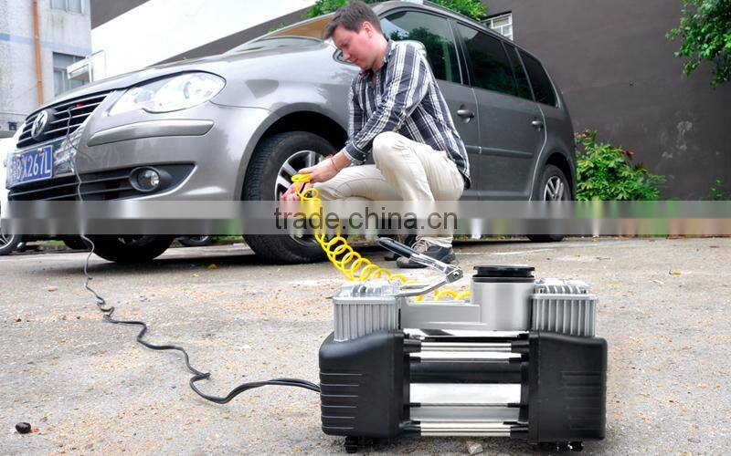 Car air compressor, heavy duty air compressor, air pump, air inflator, 2*cylinders air compressor