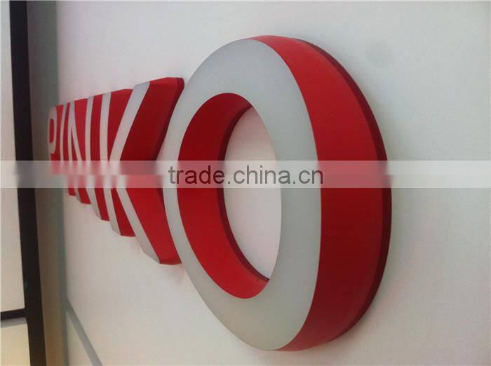 waterproof laser cutting led acryl wall sign board