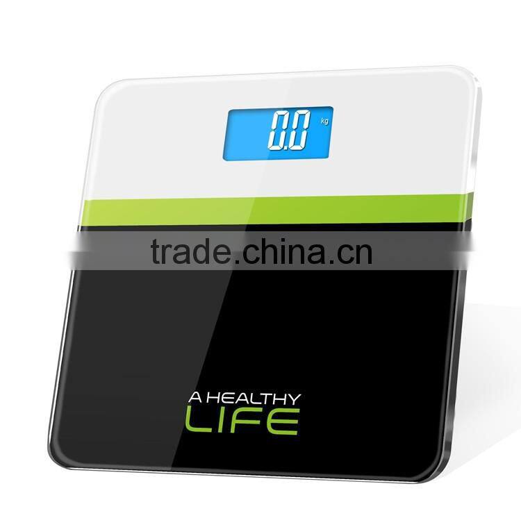 glass bathroom scale 180KG/400LB 2016 new style bathoom scale VBS 130-05
