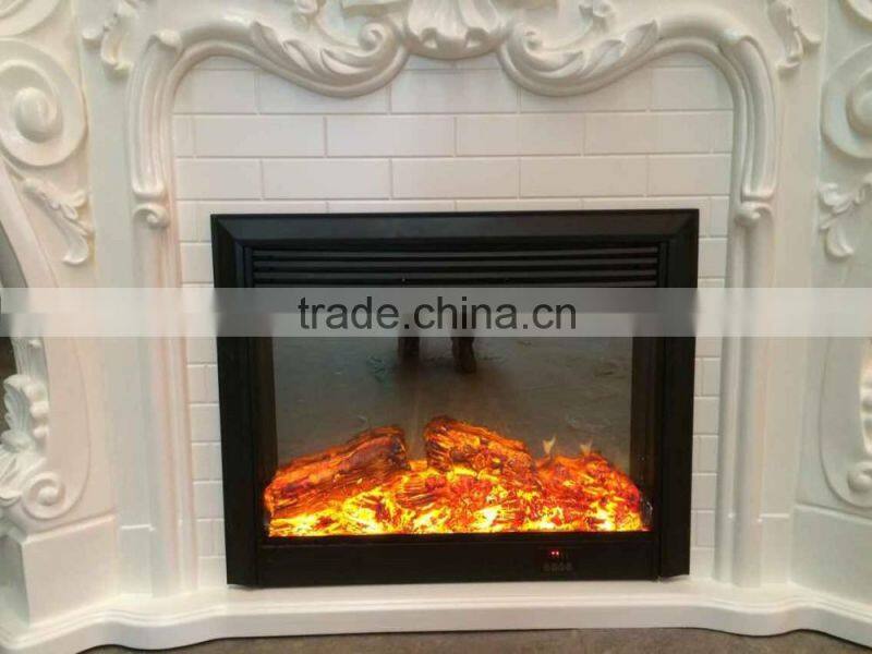 french style decorative electric fireplace and mantel