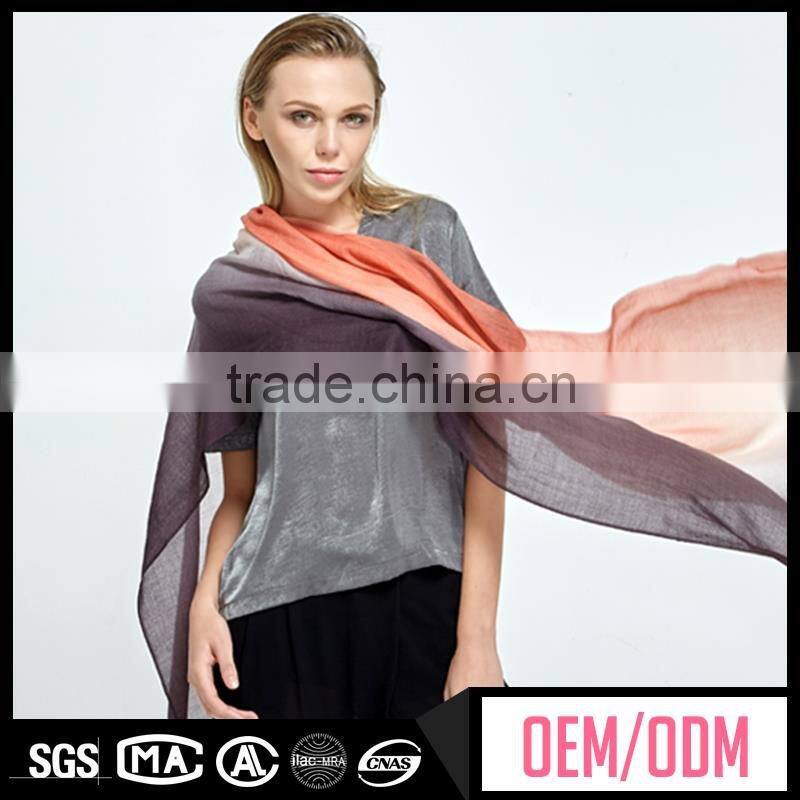 Brand new printed cotton voile long hedgehog scarf, long sublimation custom scarf, voile fabric sheer infinity scarf