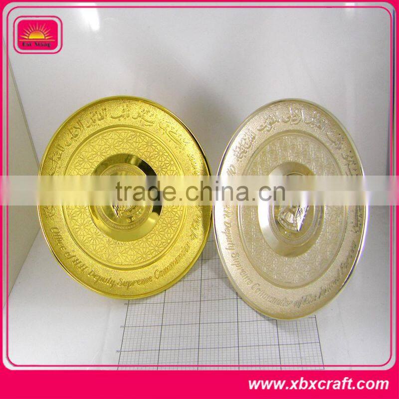 3D metal black lion figurine/metal animal figurine with nickle plated