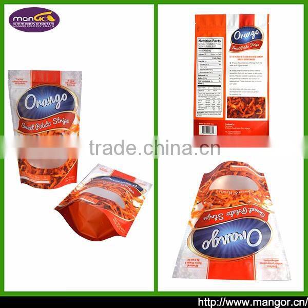 Use Food Approve Chemical Material Ecologically Friendly Stand Up Plastic Resealable Bag For Food Bread Dehydrated Fruit Pecan