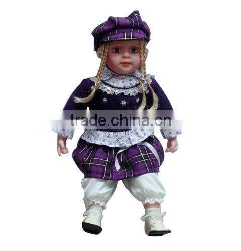 Antique Country Girl Kids Popular Moveable lovely Girl Music Electrical Doll