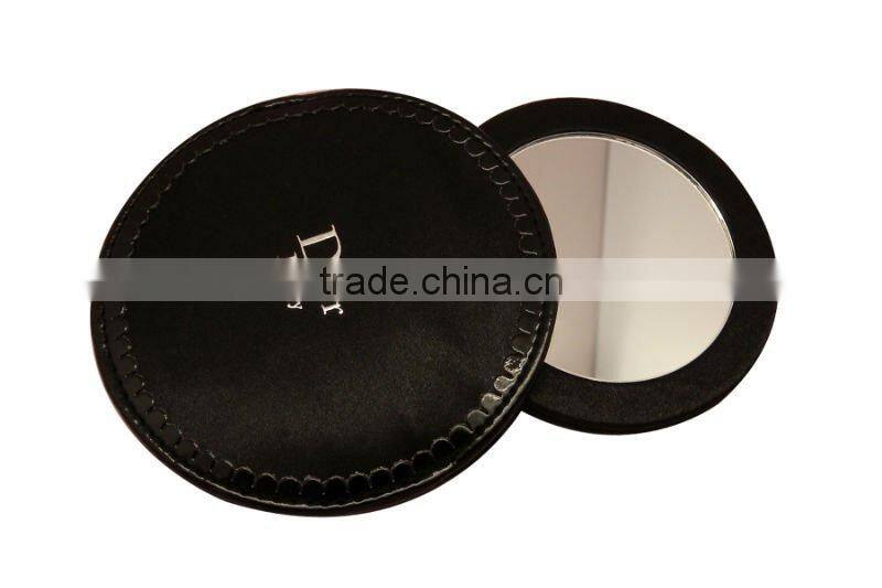 hot sell leather compact cosmetic mirror